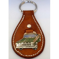 Handmade Leather Ford F100 Pick Up Key Fob.